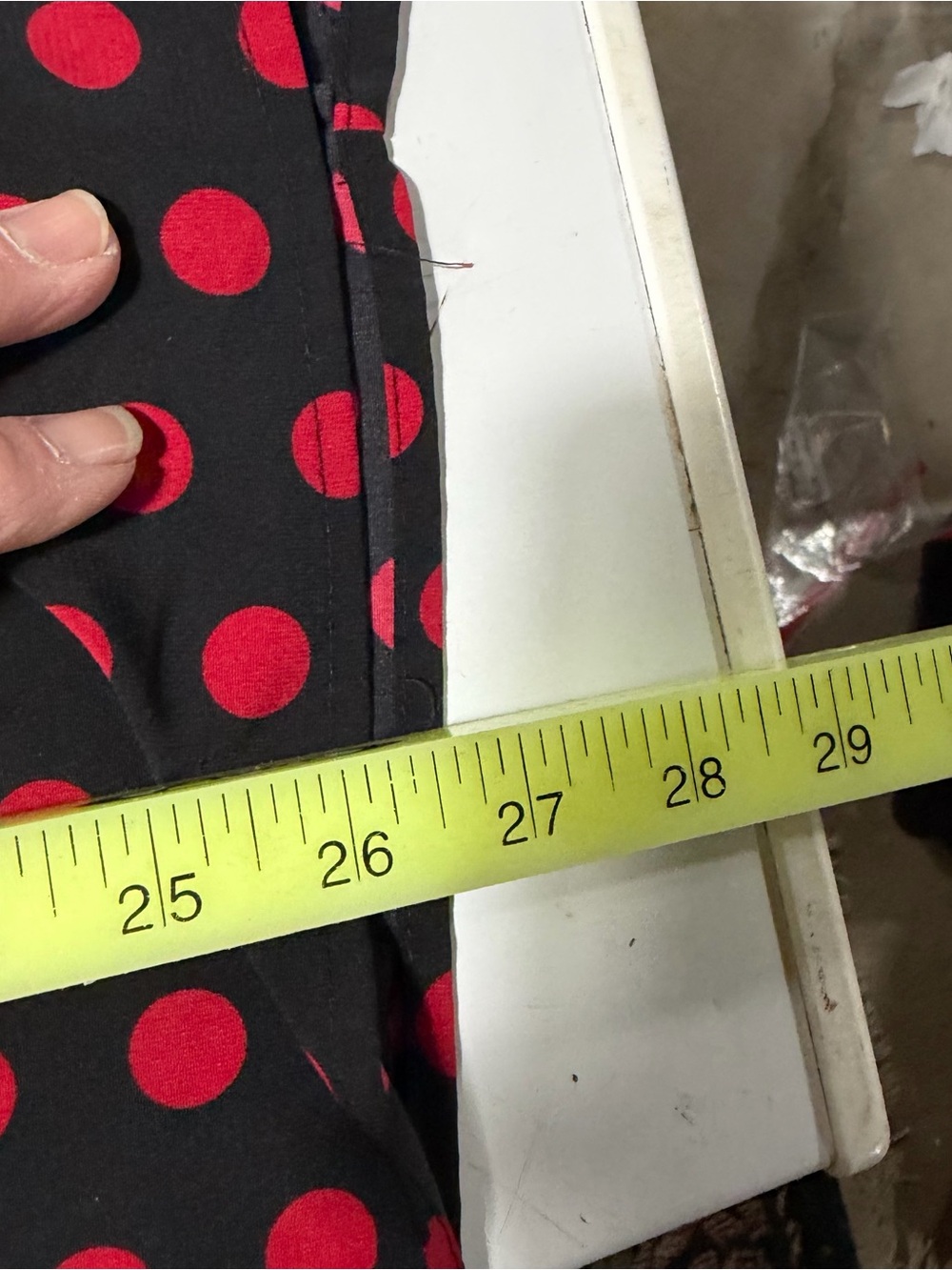 Catherines 2XWP 22/24WP Black Button-Down Blouse with Red Polka Dots - Picture 9 of 9